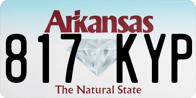 AR license plate 817KYP