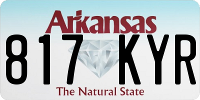 AR license plate 817KYR
