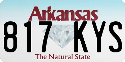 AR license plate 817KYS