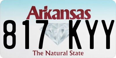AR license plate 817KYY