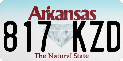 AR license plate 817KZD