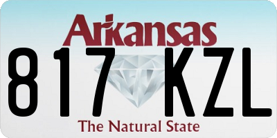 AR license plate 817KZL