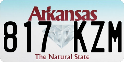 AR license plate 817KZM