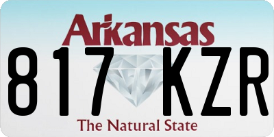 AR license plate 817KZR