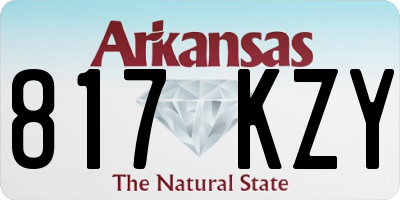 AR license plate 817KZY