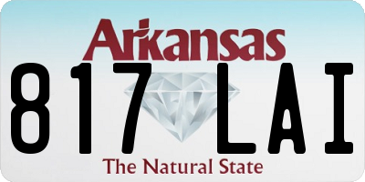 AR license plate 817LAI
