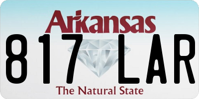 AR license plate 817LAR