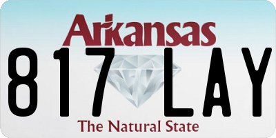 AR license plate 817LAY