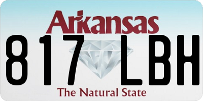 AR license plate 817LBH