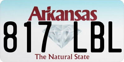 AR license plate 817LBL