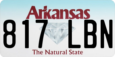 AR license plate 817LBN