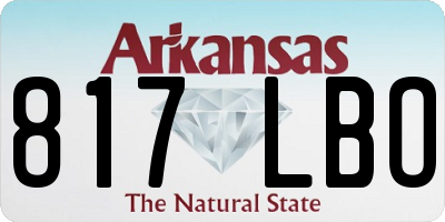 AR license plate 817LBO