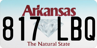 AR license plate 817LBQ