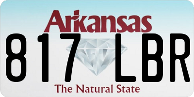 AR license plate 817LBR