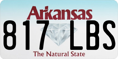 AR license plate 817LBS