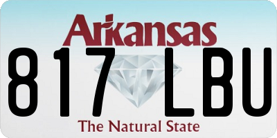 AR license plate 817LBU