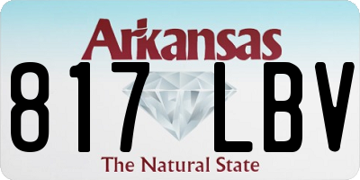 AR license plate 817LBV