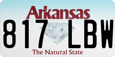 AR license plate 817LBW