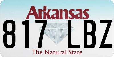 AR license plate 817LBZ