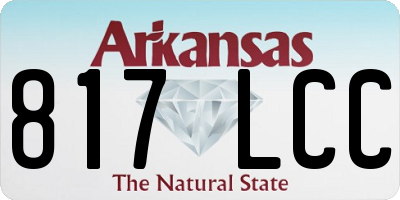 AR license plate 817LCC