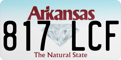 AR license plate 817LCF