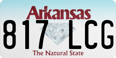 AR license plate 817LCG