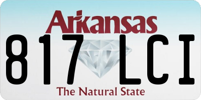 AR license plate 817LCI