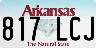 AR license plate 817LCJ