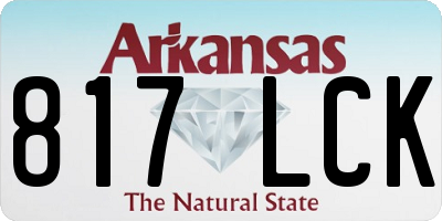 AR license plate 817LCK