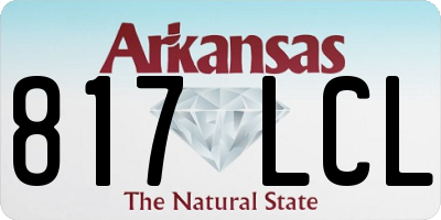 AR license plate 817LCL