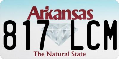 AR license plate 817LCM