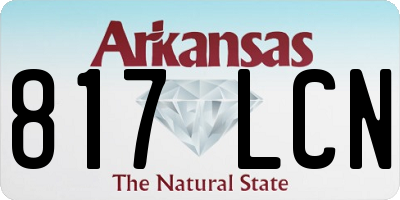 AR license plate 817LCN