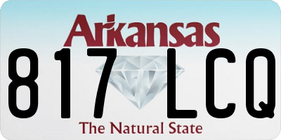 AR license plate 817LCQ
