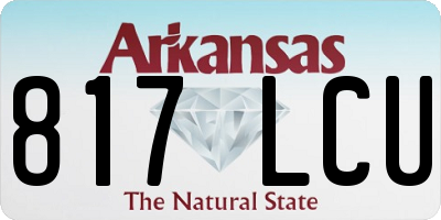 AR license plate 817LCU
