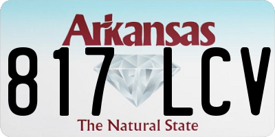 AR license plate 817LCV