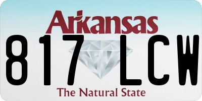 AR license plate 817LCW