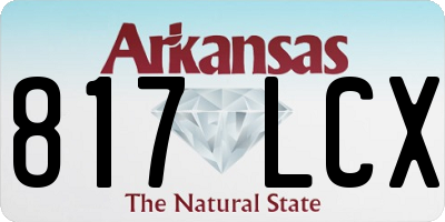 AR license plate 817LCX