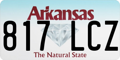 AR license plate 817LCZ
