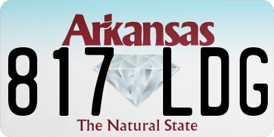 AR license plate 817LDG