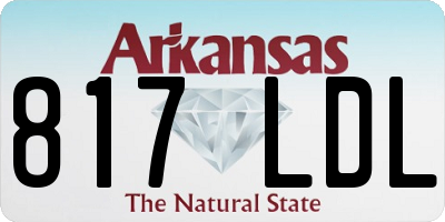 AR license plate 817LDL