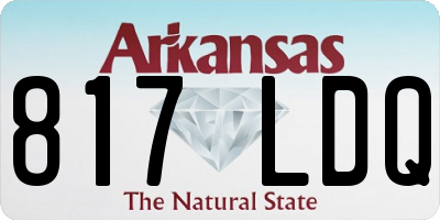 AR license plate 817LDQ