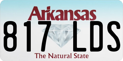 AR license plate 817LDS