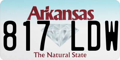 AR license plate 817LDW