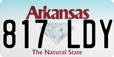 AR license plate 817LDY
