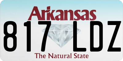 AR license plate 817LDZ
