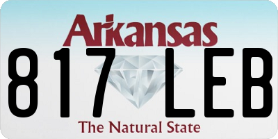 AR license plate 817LEB