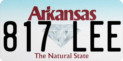 AR license plate 817LEE