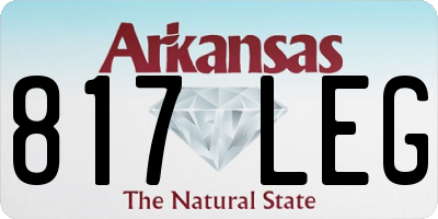 AR license plate 817LEG