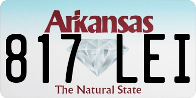 AR license plate 817LEI