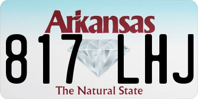 AR license plate 817LHJ